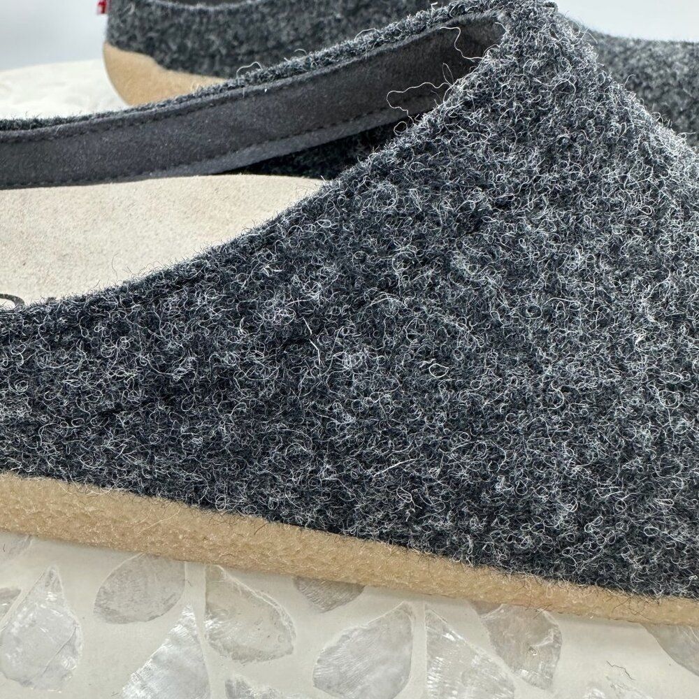 Sanita $149 Lodge Supportive Slide Unisex Wool Felt Slipper EU 40 Indoor Outdoor - Picture 6 of 13